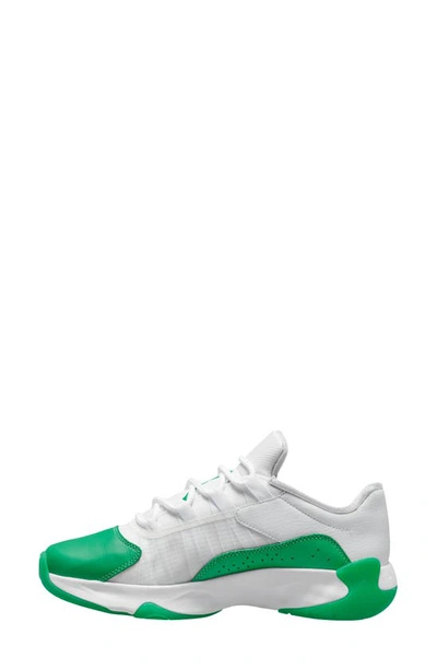 Jordan Air  11 Cmft Low Sneaker In White/ Lucky Green/ White