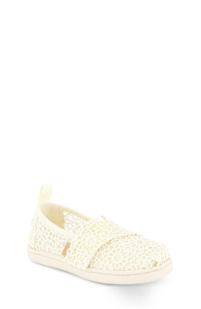 Shop Toms Kids' Alpargata Slip-on Sneaker In Natural