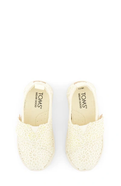 Shop Toms Kids' Alpargata Slip-on Sneaker In Natural