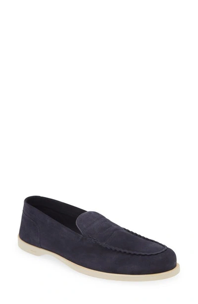Shop John Lobb Pace Loafer In Navy