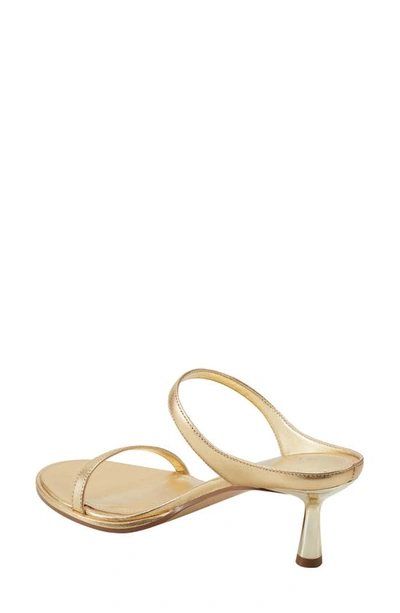 Marc Fisher Ltd Alonde Slide Sandal In Gold