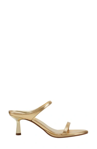 Marc Fisher Ltd Alonde Slide Sandal In Gold