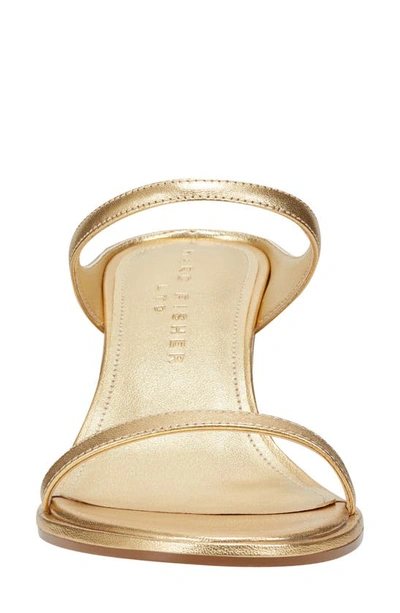 Shop Marc Fisher Ltd Alonde Slide Sandal In Gold