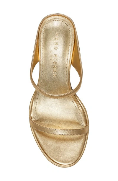 Shop Marc Fisher Ltd Alonde Slide Sandal In Gold