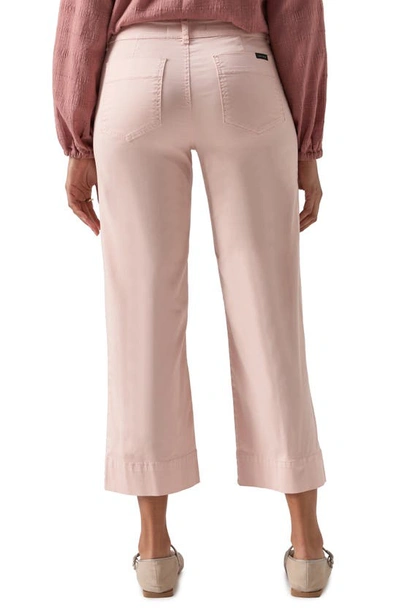 Shop Sanctuary The Marine Crop Wide Leg Pants In Rose Smoke