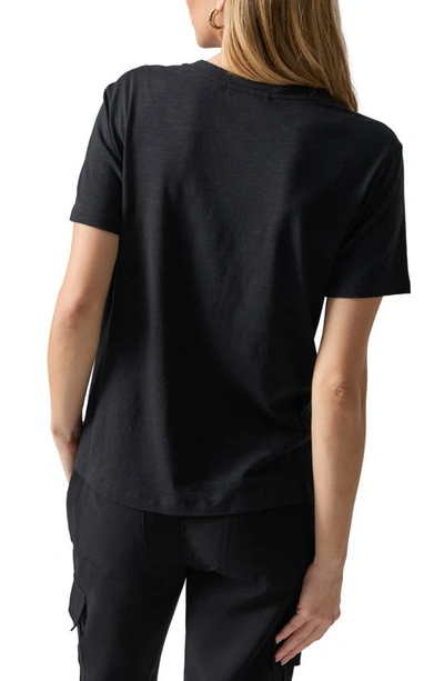 Shop Sanctuary Riptide Twist Hem T-shirt In Black