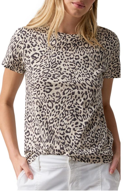 Shop Sanctuary The Perfect Geo Print Cotton Blend Knit Top In Gentle Spotted