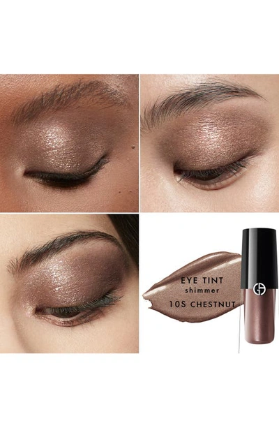 Shop Armani Beauty Eye Tint Liquid Eyeshadow In 10s Chestnut