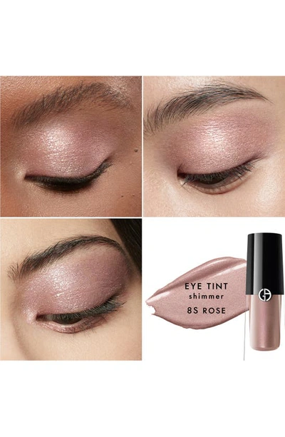 Shop Armani Beauty Eye Tint Liquid Eyeshadow In 8s Rose