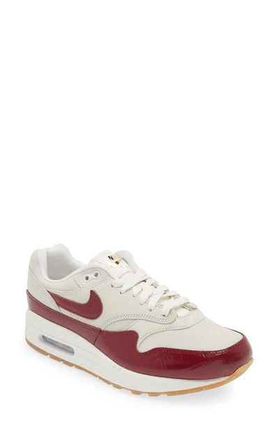 Shop Nike Air Max 1 Lx Sneaker In Sail/ Team Red/ Light Brown