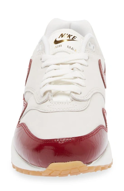 Shop Nike Air Max 1 Lx Sneaker In Sail/ Team Red/ Light Brown