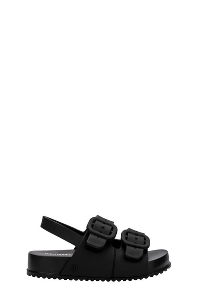 Mini Melissa Girls' Cozy Sandals - Toddler In Black