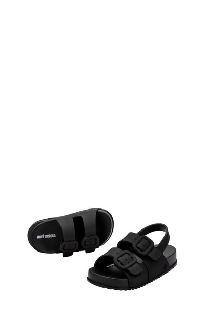 Mini Melissa Girls' Cozy Sandals - Toddler In Black