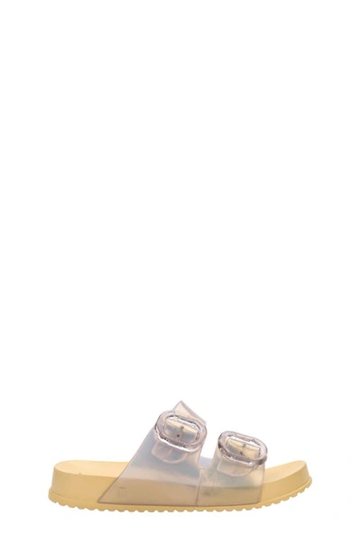 Mini Melissa Girls' Cozy Slides - Toddler, Little Kid, Big Kid In Pearly Yellow