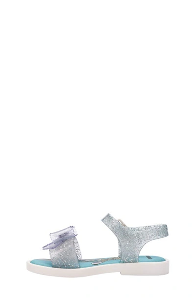 Shop Mini Melissa X Disney Mar Jelly Sandal In Clear Glit