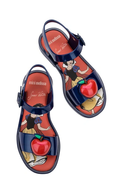 Shop Mini Melissa X Disney Mar Jelly Sandal In Red