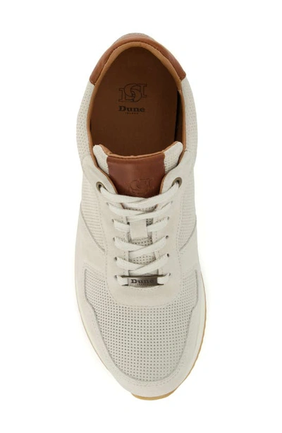 Dune London Trilogy Sneaker In Off White