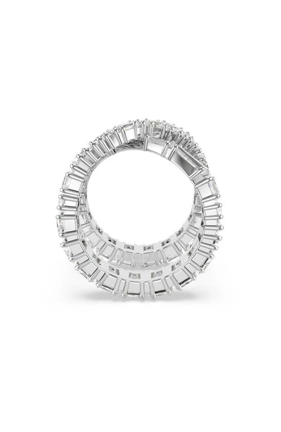 Swarovski Hyperbola Infinity Ring In Silver