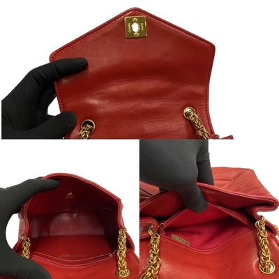 Pre-owned Chanel Coco Mark Burgundy Leather Shopper Bag ()