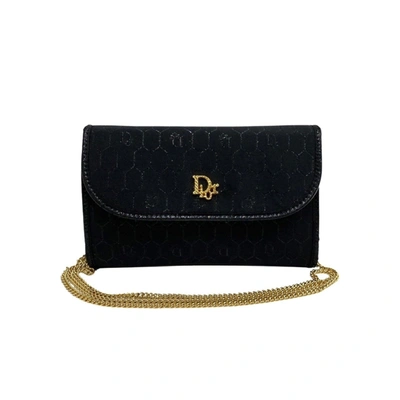 Shop Dior Issimo Black Canvas Shoulder Bag ()