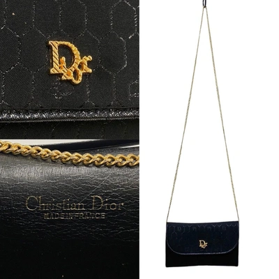 Shop Dior Issimo Black Canvas Shoulder Bag ()