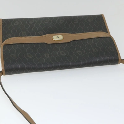 Shop Dior Honeycomb Black Canvas Shoulder Bag ()