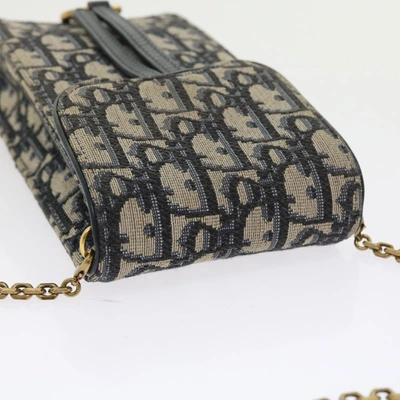 Shop Dior Saddle Beige Canvas Clutch Bag ()