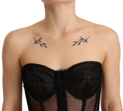 Shop Dolce & Gabbana Elegant Black Viscose Corset Women's Top