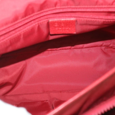 Shop Gucci -- Red Canvas Shoulder Bag ()