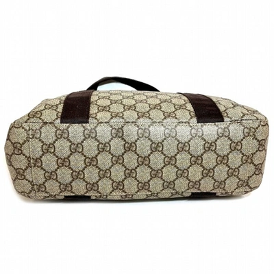 Shop Gucci Cabas Beige Leather Tote Bag ()