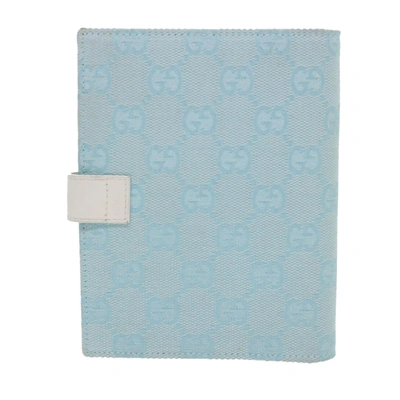 Shop Gucci Gg Canvas Blue Canvas Wallet  ()