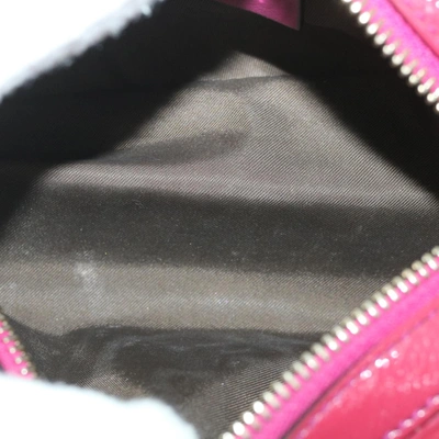 Shop Gucci Interlocking G Pink Patent Leather Clutch Bag ()
