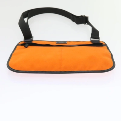 Shop Gucci Orange Canvas Shoulder Bag ()