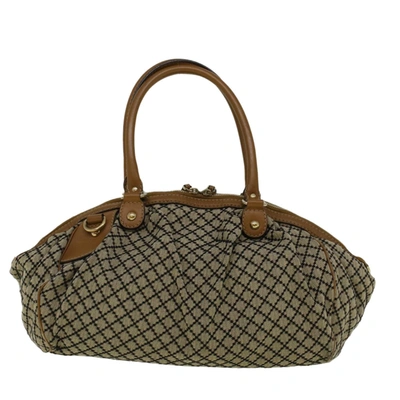 Shop Gucci Sukey Beige Canvas Shoulder Bag ()