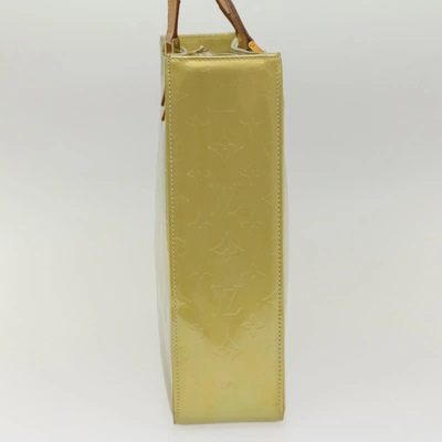 Pre-owned Louis Vuitton Columbus Beige Patent Leather Tote Bag ()