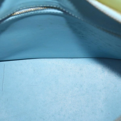 Pre-owned Louis Vuitton Houston Blue Patent Leather Tote Bag ()