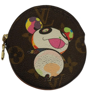 Pre-owned Louis Vuitton Porte Monnaie Rond Brown Canvas Wallet  ()