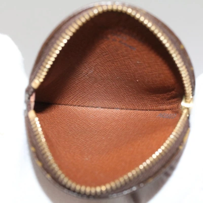 Pre-owned Louis Vuitton Porte Monnaie Rond Brown Canvas Wallet  ()