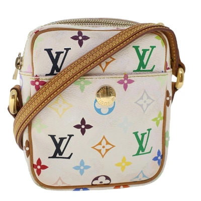 Pre-owned Louis Vuitton Rift White Canvas Shoulder Bag ()