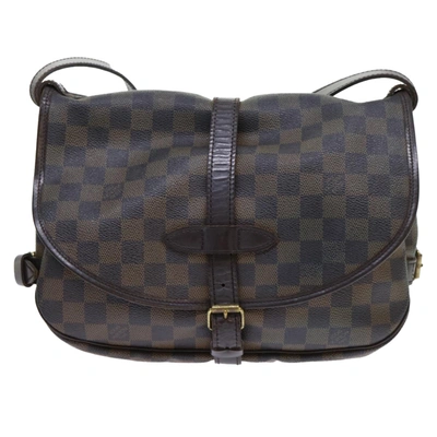 Pre-owned Louis Vuitton Saumur 30 Brown Canvas Shoulder Bag ()