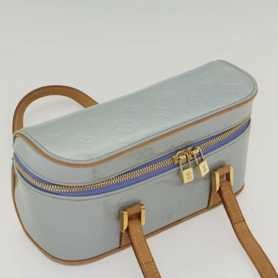 Pre-owned Louis Vuitton Sullivan Blue Patent Leather Clutch Bag ()