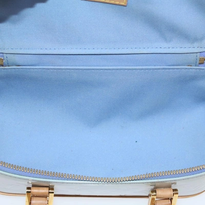 Pre-owned Louis Vuitton Sullivan Blue Patent Leather Clutch Bag ()