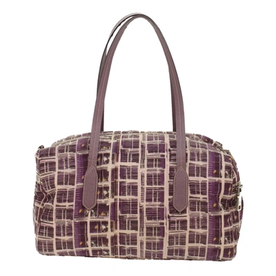 Shop Prada Purple Synthetic Shoulder Bag ()