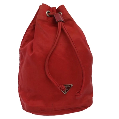 Shop Prada Red Synthetic Clutch Bag ()