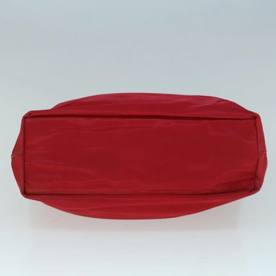 Shop Prada Tessuto Red Synthetic Tote Bag ()