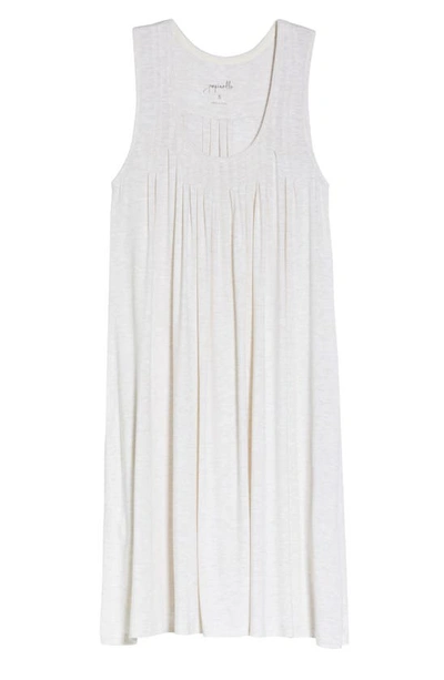 Shop Papinelle Pleated Chemise In Ecru