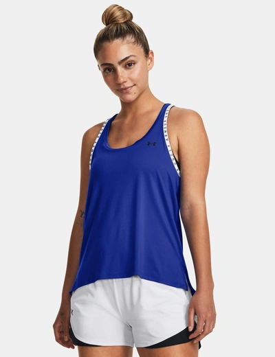 Shop Under Armour Knockout Tank In Blue