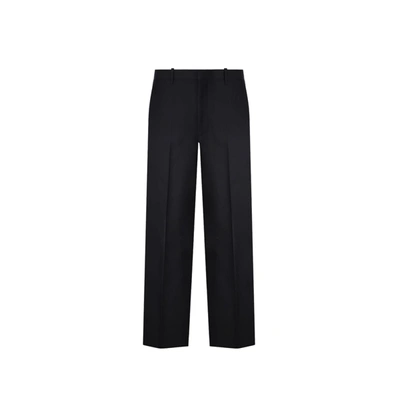 Shop Prada Wool Pants In Black