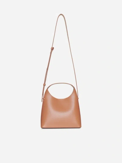 Shop Aesther Ekme Mini Sac Leather Bag In Copper Tan