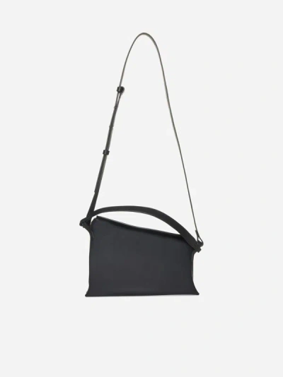 Shop Aesther Ekme Mini Lune Leather Bag In Black
